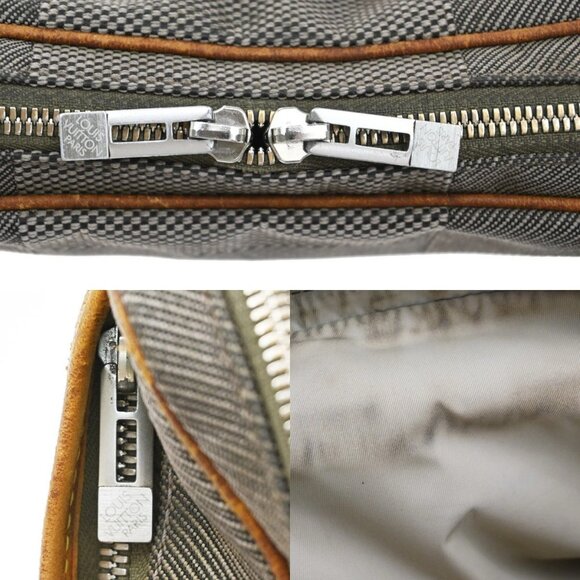 LOUIS VUITTON Acrobat Shoulder Bag Damier Geant Leather Khaki - Picture 15 of 16